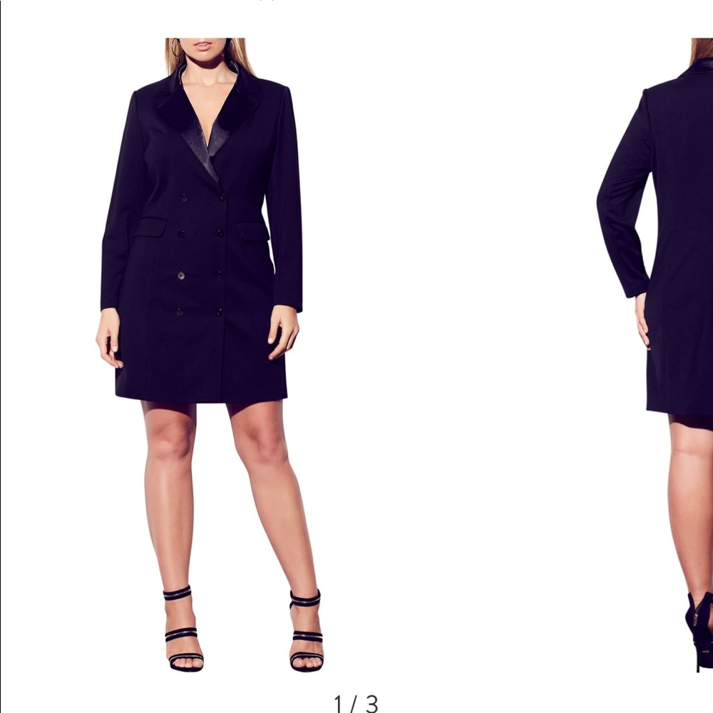 City Chic Tuxedo Dress